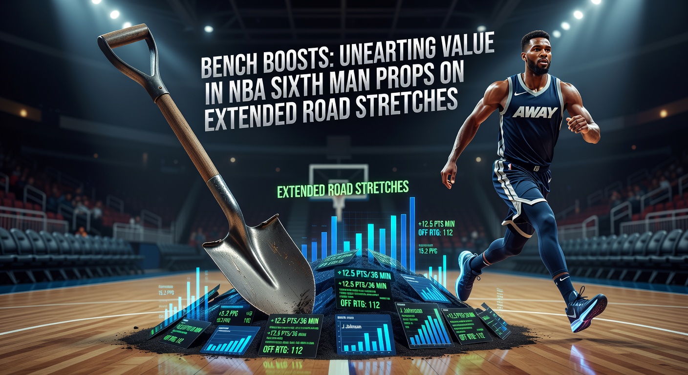 NBA sixth man driving to the basket during a tense road game, highlighting bench player energy amid team fatigue