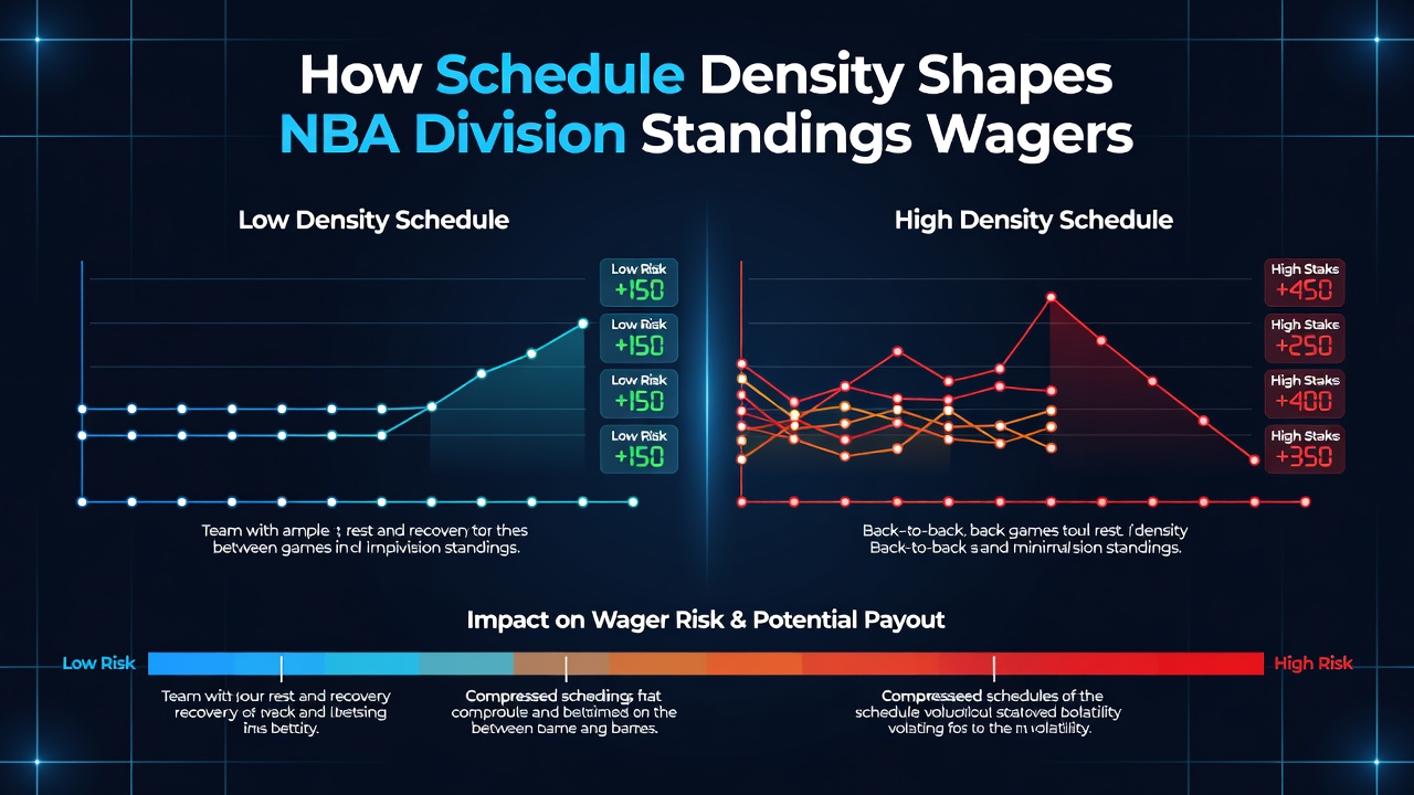 Visual breakdown of NBA schedule clusters and standings implications