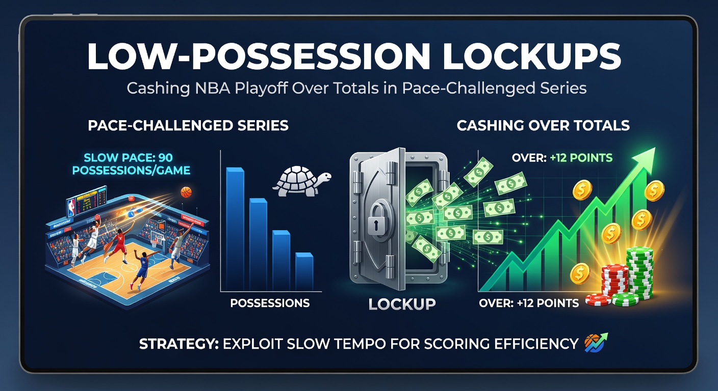 Intense NBA playoff matchup showing defensive stands amid rising shot efficiency, highlighting low-possession dynamics