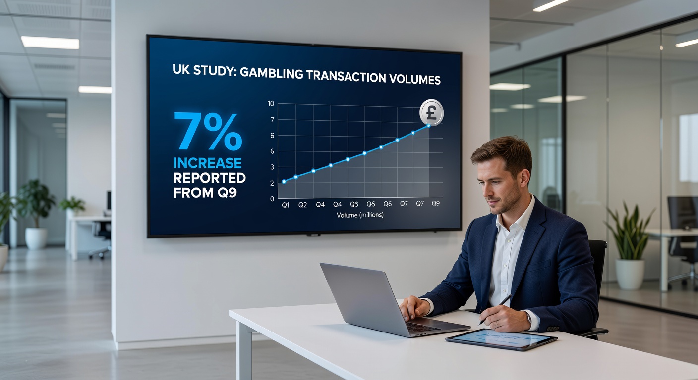 UK gamblers engaging with sports betting apps, with overlays of World Cup and Champions League logos amid rising transaction charts